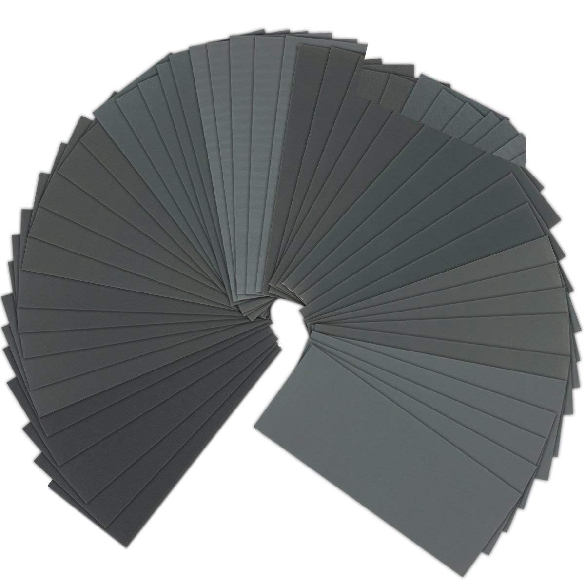 VERONES assortment of wet and dry sandpaper sheets, 400 to 3000 grit