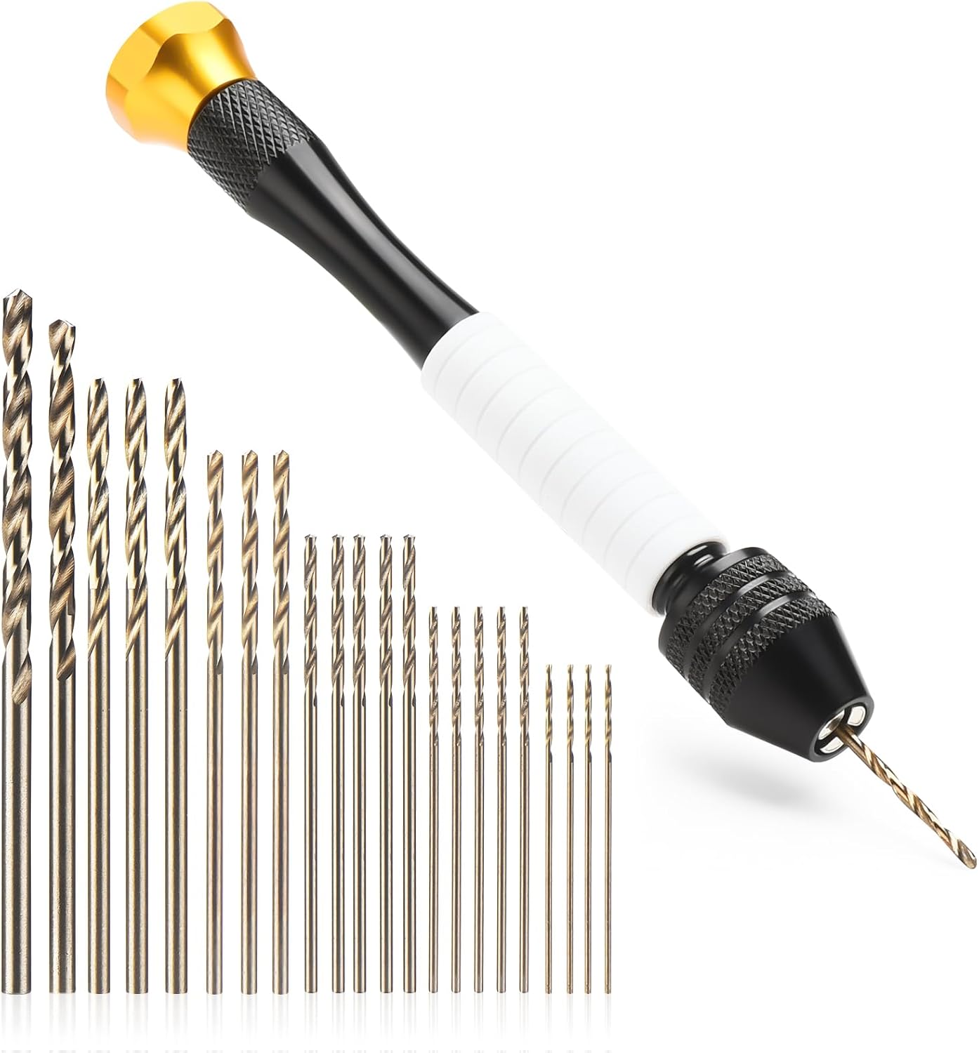 Hand Pin Vise with Drill Bits