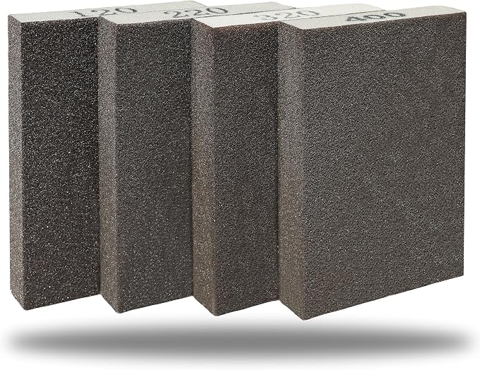 SACKORANGE hand sanding sponge set in four grit levels