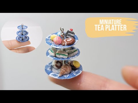 Miniature afternoon tea platter tutorial thumbnail