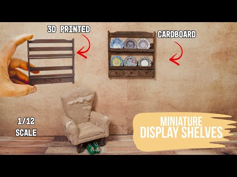Miniature plate display shelf tutorial thumbnail