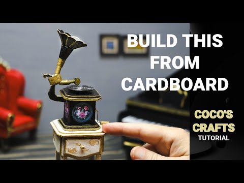 Video thumbnail: How to make a miniature phonograph from cardboard