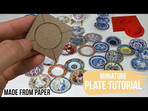 Miniature plates from paper and foil tutorial thumbnail
