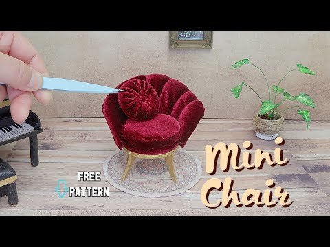 Miniature velvet shell chair tutorial thumbnail