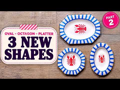Video thumbnail: Tiny Dollhouse Serving Platters: 3D Printed Molds, Paint Pens & Waterslide Decals (Part 2)