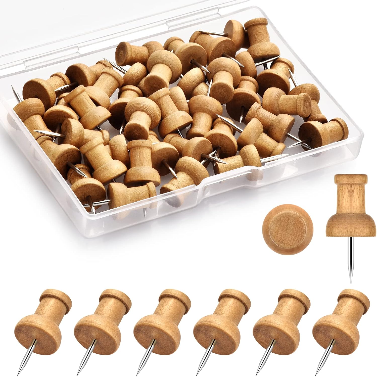 Wood Push Pins